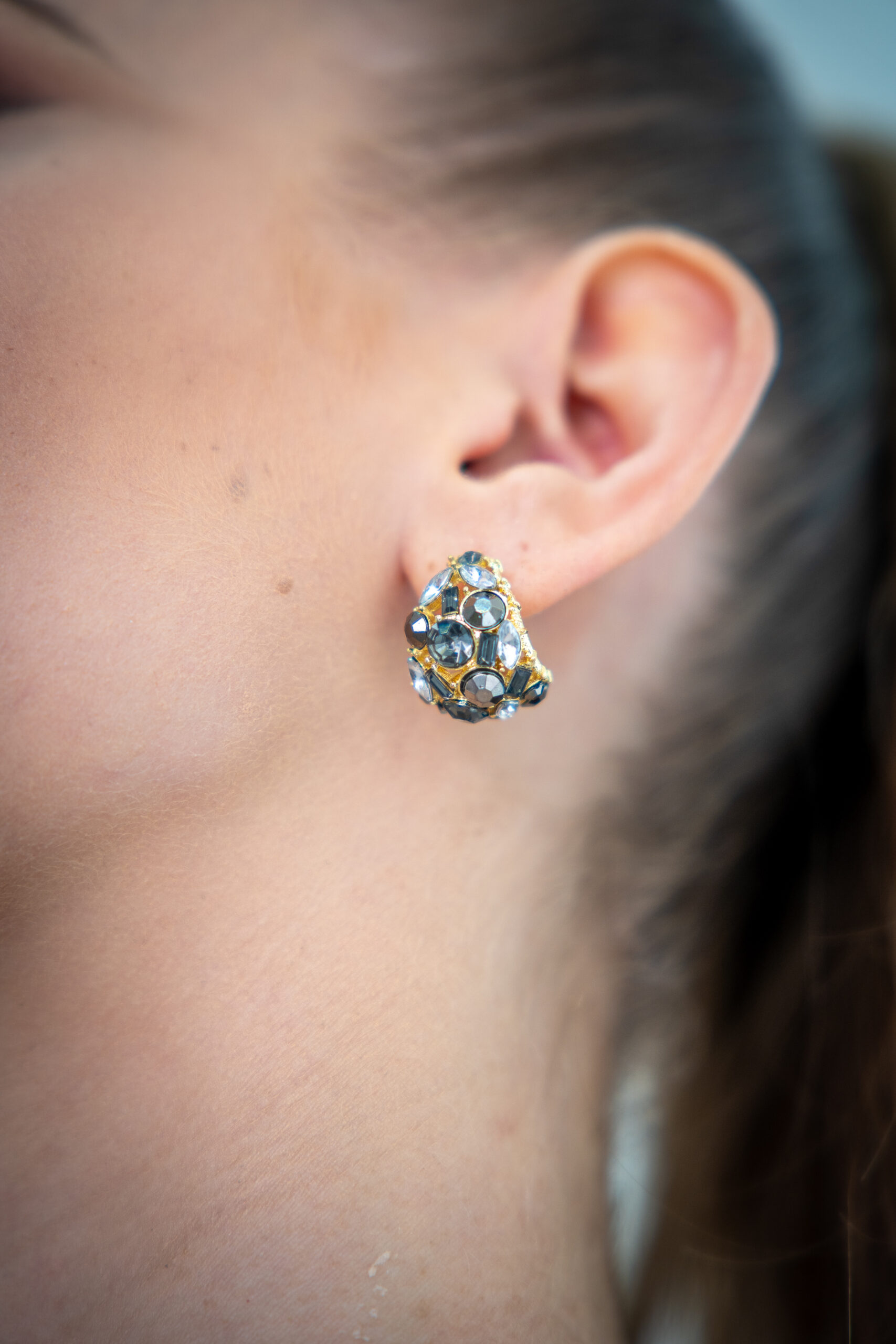 Обеци Opal Cluster
