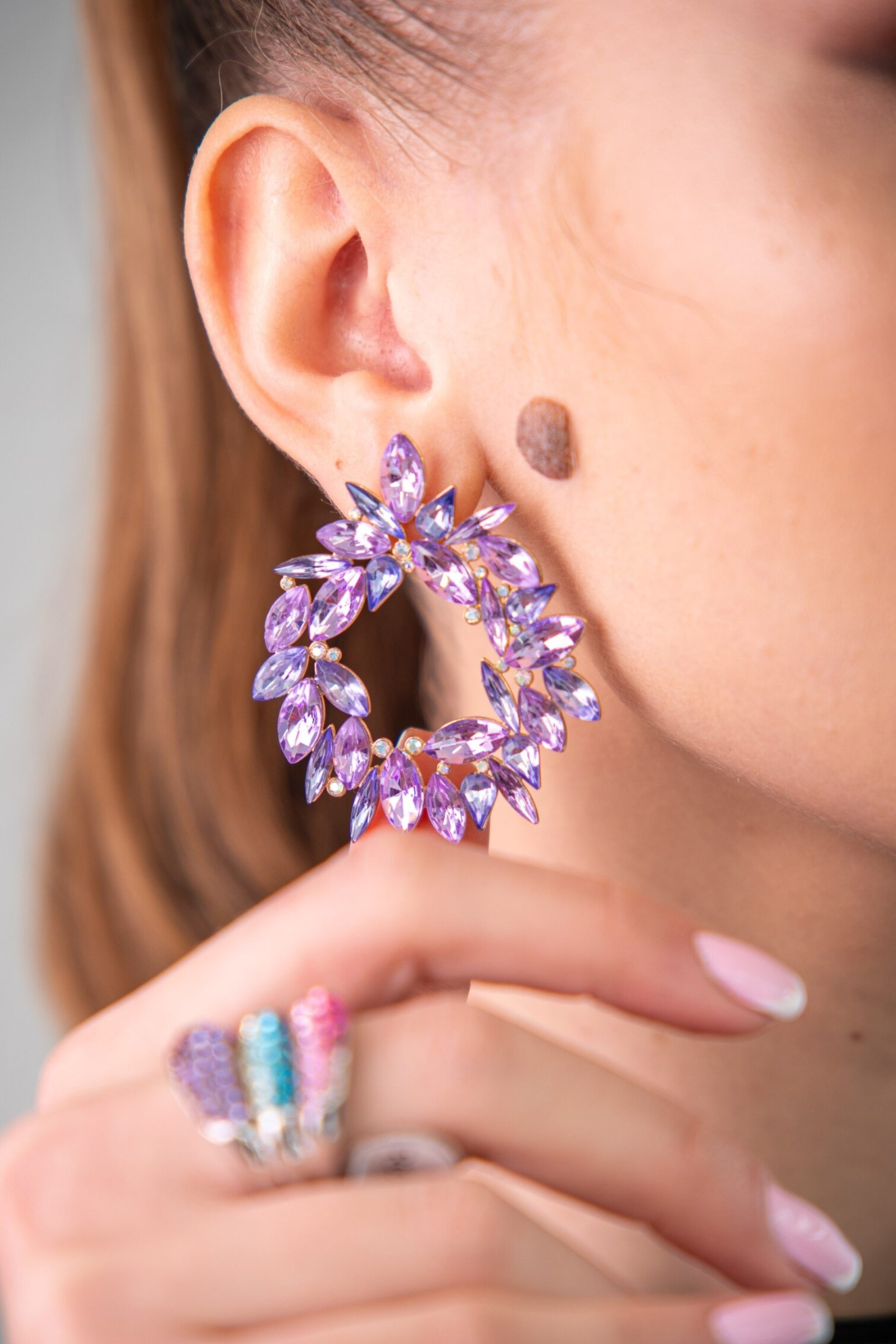 Обеци Lavender Luxe