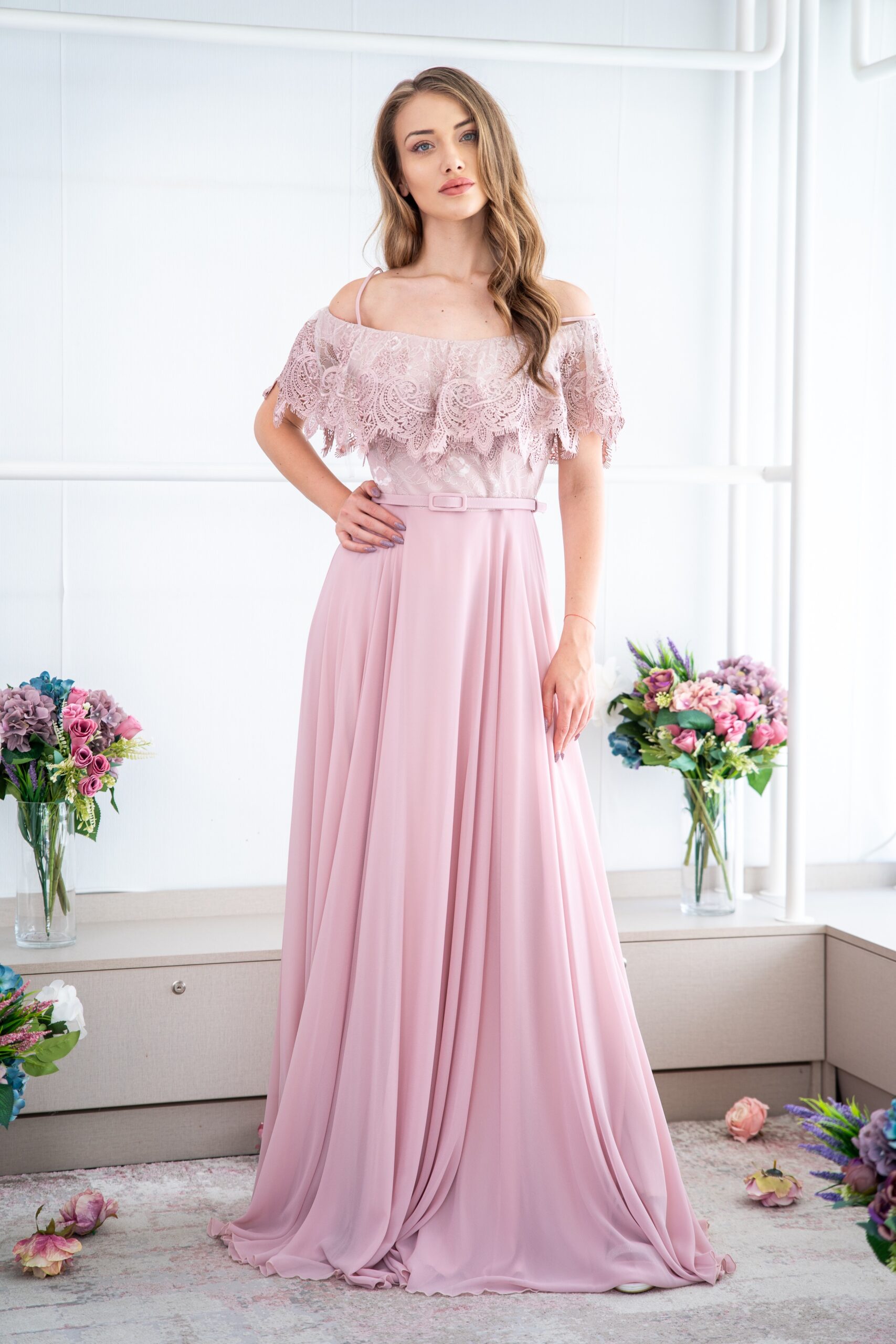 Blush Lace Fantasy Dress